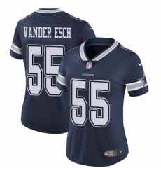 Women's Nike Dallas Cowboys #55 Leighton Vander Esch Navy Blue Team Color Vapor Untouchable Elite Player NFL Jersey