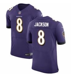 Men's Nike Baltimore Ravens #8 Lamar Jackson Purple Elite Player NFL Jersey Men's Nike Baltimore Ravens #8 Lamar Jackson Purple Elite Player NFL Jersey