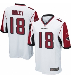 Men's Nike Atlanta Falcons #18 Calvin Ridley Game White NFL Jersey