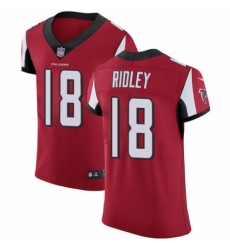 Men's Nike Atlanta Falcons #18 Calvin Ridley Red Team Color Vapor Untouchable Elite Player NFL Jersey