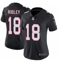 Women's Nike Atlanta Falcons #18 Calvin Ridley Black Alternate Vapor Untouchable Elite Player NFL Jersey