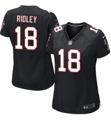 Women's Nike Atlanta Falcons #18 Calvin Ridley Game Black Alternate NFL Jersey