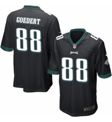 Men's Nike Philadelphia Eagles #88 Dallas Goedert Game Black Alternate NFL Jersey