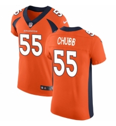 Men's Nike Denver Broncos #55 Bradley Chubb Orange Team Color Vapor Untouchable Elite Player NFL Jersey
