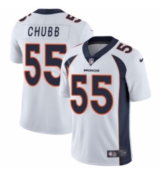 Men's Nike Denver Broncos #55 Bradley Chubb White Vapor Untouchable Limited Player NFL Jersey