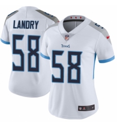Women's Nike Tennessee Titans #58 Harold Landry White Vapor Untouchable Elite Player NFL Jersey