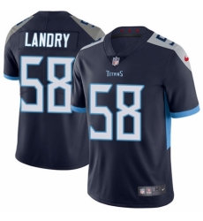 Youth Nike Tennessee Titans #58 Harold Landry Navy Blue Team Color Vapor Untouchable Elite Player NFL Jersey