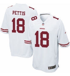 Men's Nike San Francisco 49ers #18 Dante Pettis Game White NFL Jersey