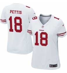 Women's Nike San Francisco 49ers #18 Dante Pettis Game White NFL Jersey