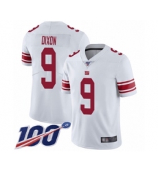 Men's New York Giants #9 Riley Dixon White Vapor Untouchable Limited Player 100th Season Football Jersey
