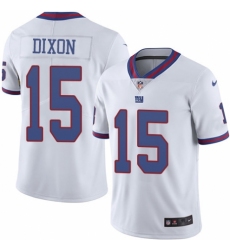 Men's Nike New York Giants #15 Riley Dixon Elite White Rush Vapor Untouchable NFL Jersey