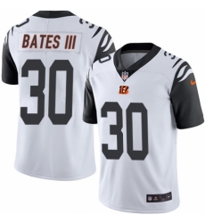 Men's Nike Cincinnati Bengals #30 Jessie Bates III Elite White Rush Vapor Untouchable NFL Jersey
