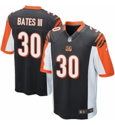 Men's Nike Cincinnati Bengals #30 Jessie Bates III Game Black Team Color NFL Jersey