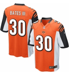 Men's Nike Cincinnati Bengals #30 Jessie Bates III Game Orange Alternate NFL Jersey