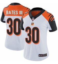 Women's Nike Cincinnati Bengals #30 Jessie Bates III White Vapor Untouchable Elite Player NFL Jersey