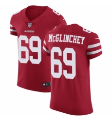 Men's Nike San Francisco 49ers #69 Mike McGlinchey Red Team Color Vapor Untouchable Elite Player NFL Jersey