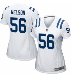 Women's Nike Indianapolis Colts #56 Quenton Nelson Game White NFL Jersey Women's Nike Indianapolis Colts #56 Quenton Nelson Game White NFL Jersey