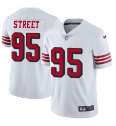 Men's Nike San Francisco 49ers #95 Kentavius Street Elite White Rush Vapor Untouchable NFL Jersey