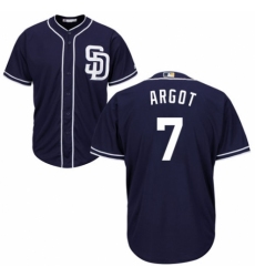 Youth Majestic San Diego Padres #7 Manuel Margot Replica Navy Blue Alternate 1 Cool Base MLB Jersey