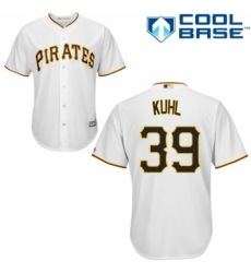 Youth Majestic Pittsburgh Pirates #39 Chad Kuhl Replica White Home Cool Base MLB Jersey