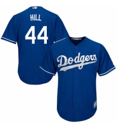 Youth Majestic Los Angeles Dodgers #44 Rich Hill Authentic Royal Blue Alternate Cool Base MLB Jersey