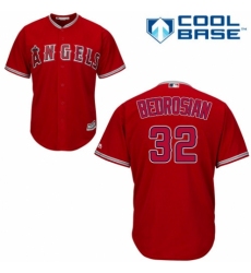 Youth Majestic Los Angeles Angels of Anaheim #32 Cam Bedrosian Authentic Red Alternate Cool Base MLB Jersey