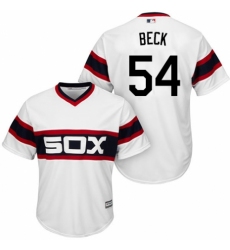 Youth Majestic Chicago White Sox #54 Chris Beck Replica White 2013 Alternate Home Cool Base MLB Jersey