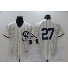 Men's Chicago White Sox #27 Lucas Giolito Cream Game 2021 Field of Dreams Jersey