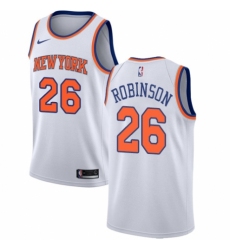 Men's Nike New York Knicks #26 Mitchell Robinson Swingman White NBA Jersey - Association Edition