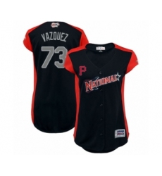 Women's Pittsburgh Pirates #73 Felipe Vazquez Authentic Navy Blue National League 2019 Baseball All-Star Jersey