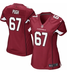 Women's Nike Arizona Cardinals #67 Justin Pugh Game Red Team Color NFL Jersey