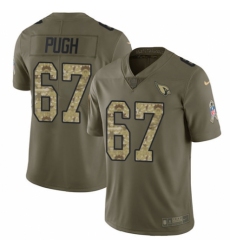 Youth Nike Arizona Cardinals #67 Justin Pugh Limited Olive/Camo 2017 Salute to Service NFL Jersey