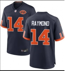 Men's Chicago Bears #14 Kalif Raymond Nike Navy Team Game Jersey