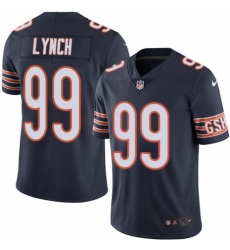 Men's Nike Chicago Bears #99 Aaron Lynch Navy Blue Team Color Vapor Untouchable Limited Player NFL Jersey