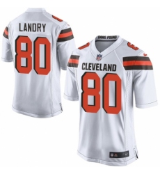 Men's Nike Cleveland Browns #80 Jarvis Landry Game White NFL Jersey