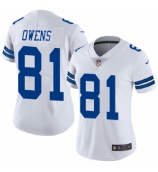 Women's Nike Dallas Cowboys #81 Terrell Owens White Vapor Untouchable Limited Player NFL Jersey