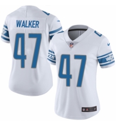 Women's Nike Detroit Lions #47 Tracy Walker White Vapor Untouchable Elite Player NFL Jersey