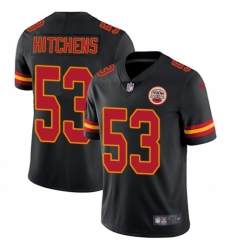Men's Nike Kansas City Chiefs #53 Anthony Hitchens Limited Black Rush Vapor Untouchable NFL Jersey