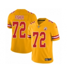 Women's Kansas City Chiefs #91 Derrick Nnadi Limited Gold Inverted Legend Football Jersey