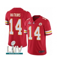 Men's Kansas City Chiefs #14 Sammy Watkins Red Team Color Vapor Untouchable Limited Player Super Bowl LIV Bound Football Jerse
