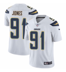 Youth Nike Los Angeles Chargers #91 Justin Jones White Vapor Untouchable Limited Player NFL Jersey