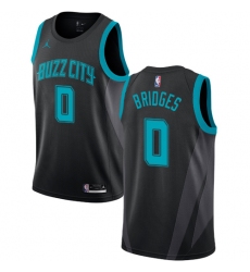 Women's Nike Jordan Charlotte Hornets #0 Miles Bridges Swingman Black NBA Jersey - 2018 19 City Edition