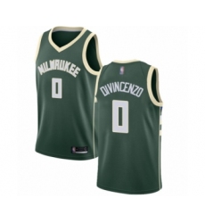Youth Milwaukee Bucks #0 Donte DiVincenzo Swingman Green Basketball Jersey - Icon Edition