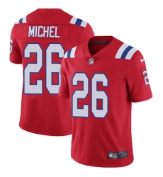 Youth Nike New England Patriots #26 Sony Michel Red Alternate Vapor Untouchable Limited Player NFL Jersey