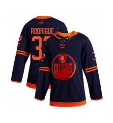 Youth Edmonton Oilers #32 Olivier Rodrigue Authentic Navy Blue Alternate Hockey Jersey
