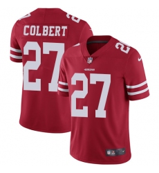 Youth Nike San Francisco 49ers #27 Adrian Colbert Red Team Color Vapor Untouchable Elite Player NFL Jersey