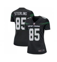 Women's New York Jets #85 Neal Sterling Game Black Alternate Football Jersey