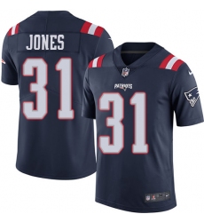 Youth Nike New England Patriots #31 Jonathan Jones Limited Navy Blue Rush Vapor Untouchable NFL Jersey
