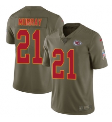 Youth Nike Kansas City Chiefs #21 Eric Murray Limited Olive 2017 Salute to Service NFL Jersey