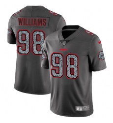 Men's Nike Kansas City Chiefs #98 Xavier Williams Gray Static Vapor Untouchable Limited NFL Jersey
